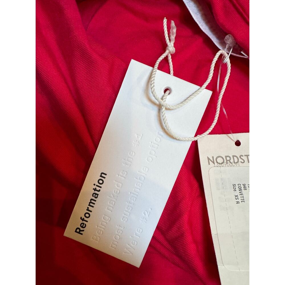 Reformation Raydon Off-Shoulder Ruched Mini Dress - Picture 5 of 8